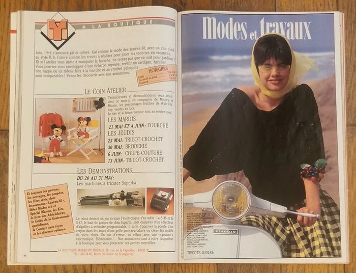 Ancien magazine modes et travaux années 80 vintage - photo numéro 12