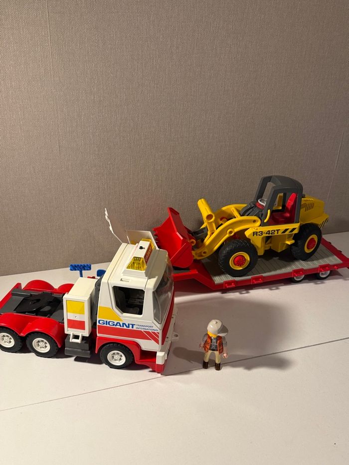 Camion porte char bulldozer Playmobil - photo numéro 6