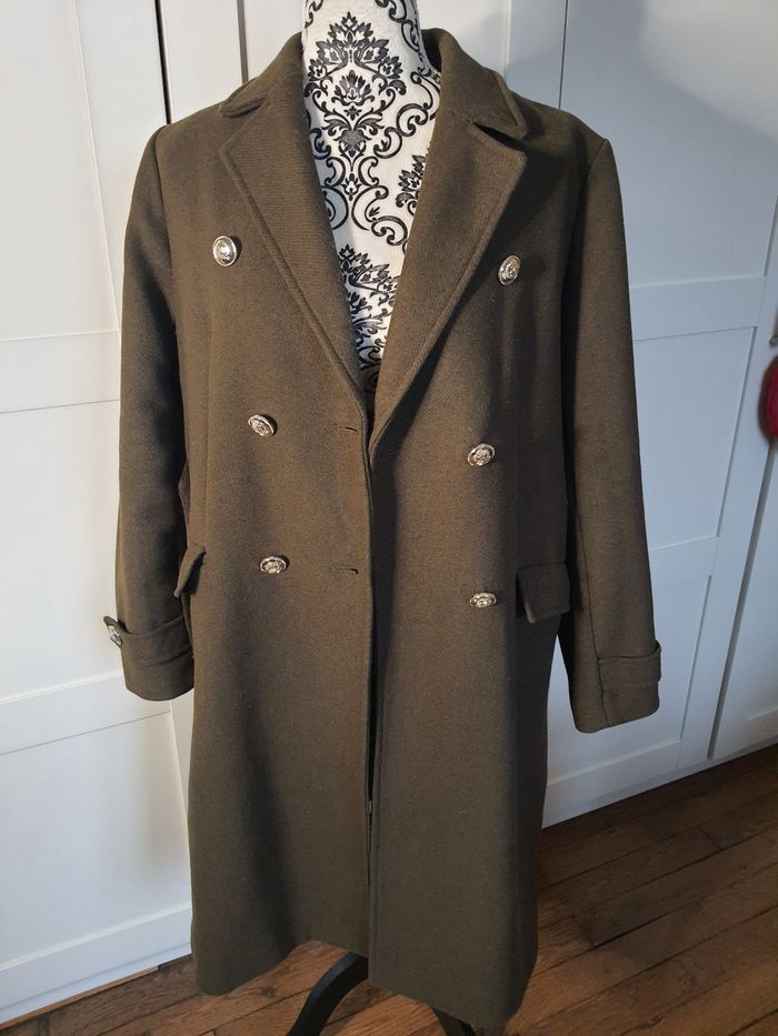 Manteau long kaki - photo numéro 2