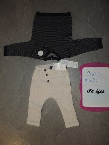 ensemble kiabi taille 9 mois neuf