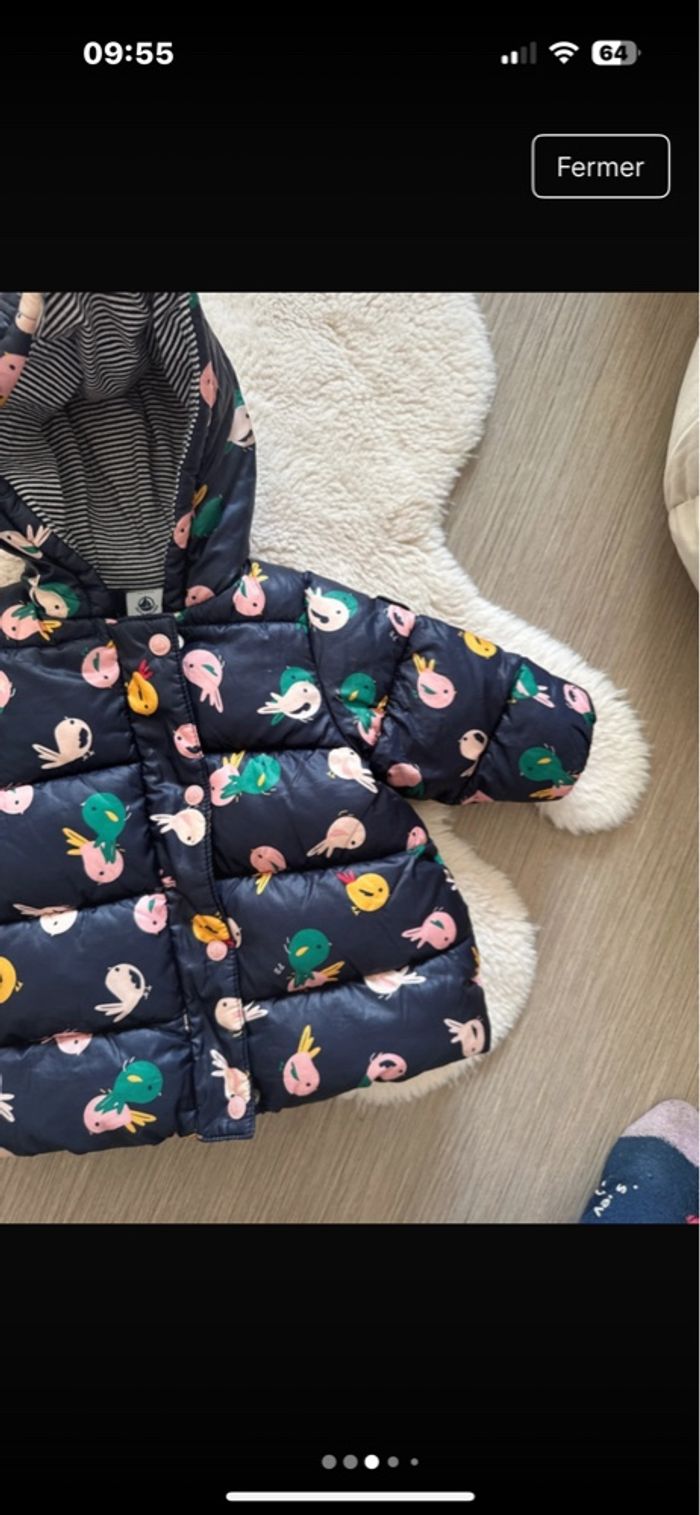 Doudoune petit bateau 6 mois quasiment pas porté - photo numéro 6