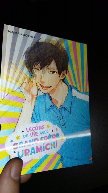 Lenticulaires 3D Leçon de vie avec grand frère Uramichi Lenticular Card manga