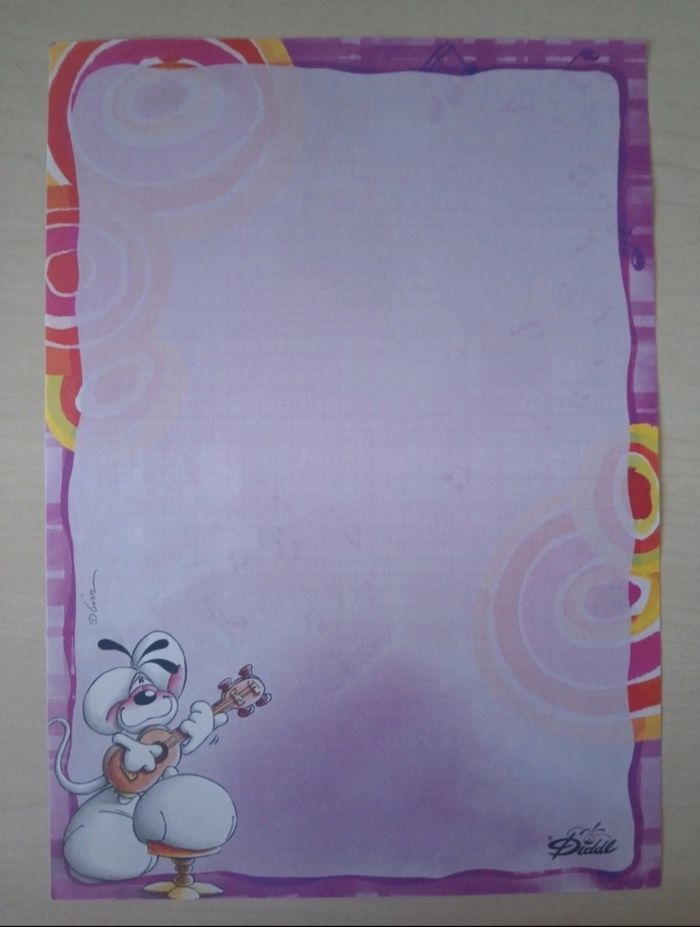 Diddl - Feuille A4 neuve - 0,60€