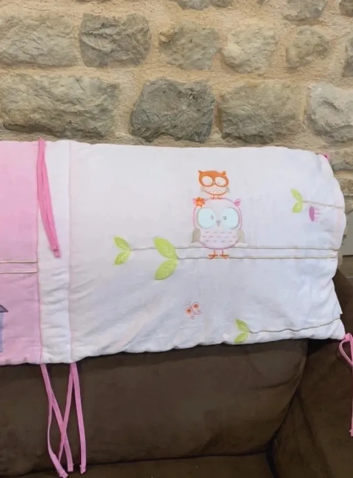 Lot Gigoteuses hiver 0-6 mois + Tour de Lit Coordonné Velours Rose Babies’R’Us - photo numéro 5