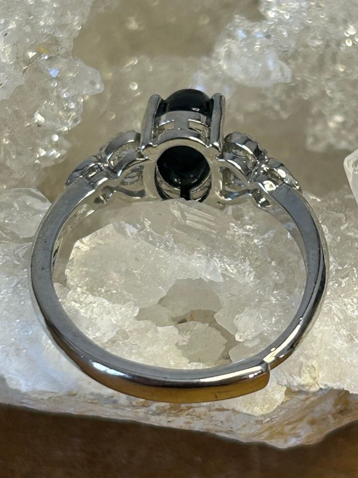 Bague réglable en laiton et en onyx noir – Force & Protection - photo numéro 6