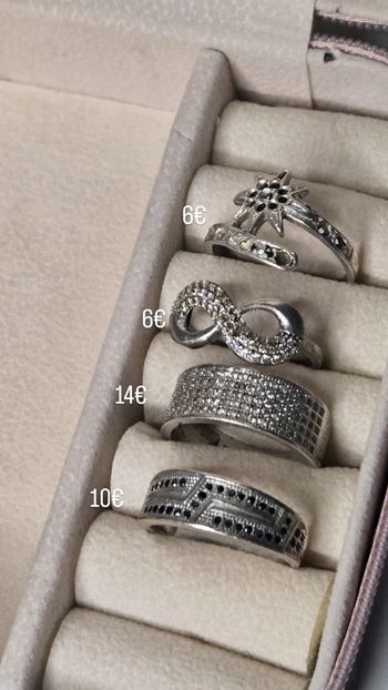 Lot de Bagues en argent