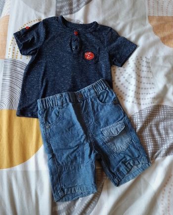 Ensemble tee-shirt et short Orchestra 12M