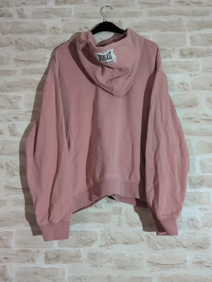 Gilet rose ZARA x Everlast – Taille 40-42 – Zip et capuche - photo numéro 2