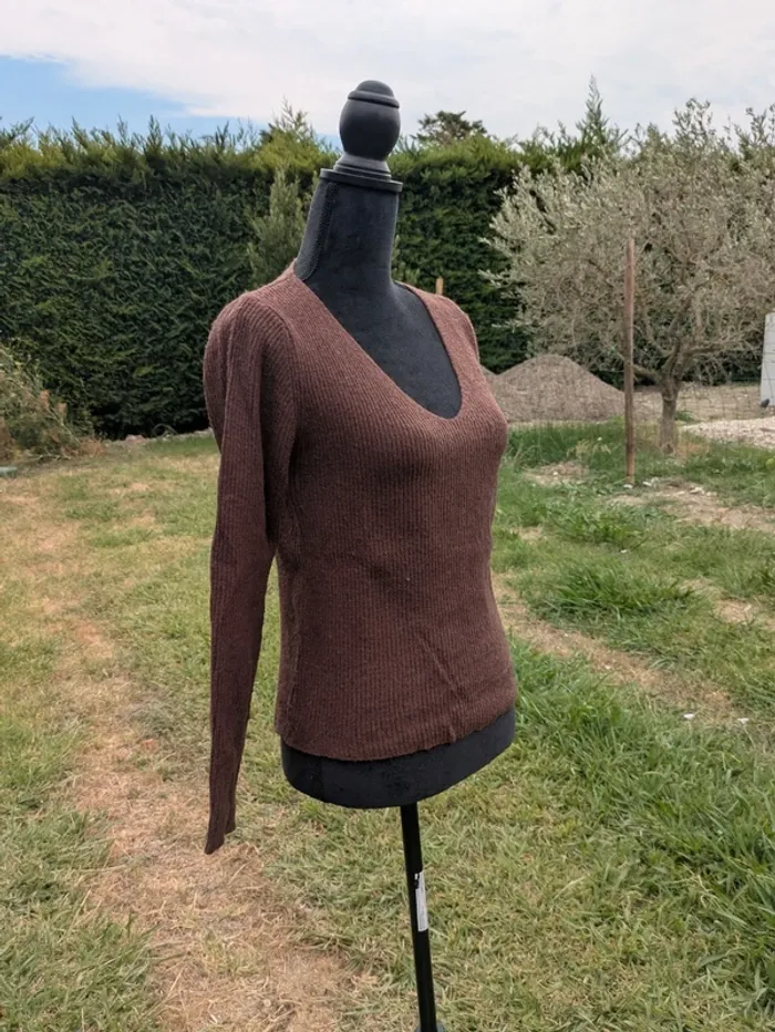 Pull marron - photo numéro 2