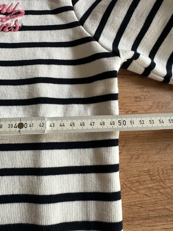 Sweat sans capuche oversize rayé noir marinière tommy jeans XS - photo numéro 13