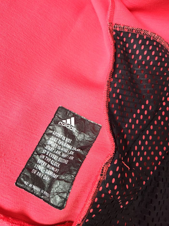 Veste running Adidas à Capuche, couleur corail, taille XS - photo numéro 9