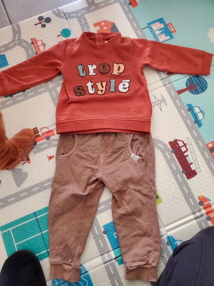 Ensemble gemo 24 mois 86cm pull jogging