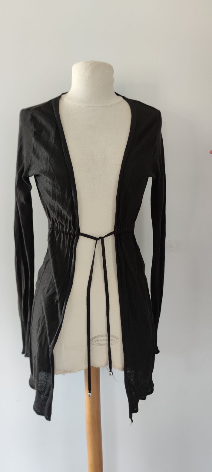 Gilet manche longue femme taille M noir très bon état - photo numéro 3