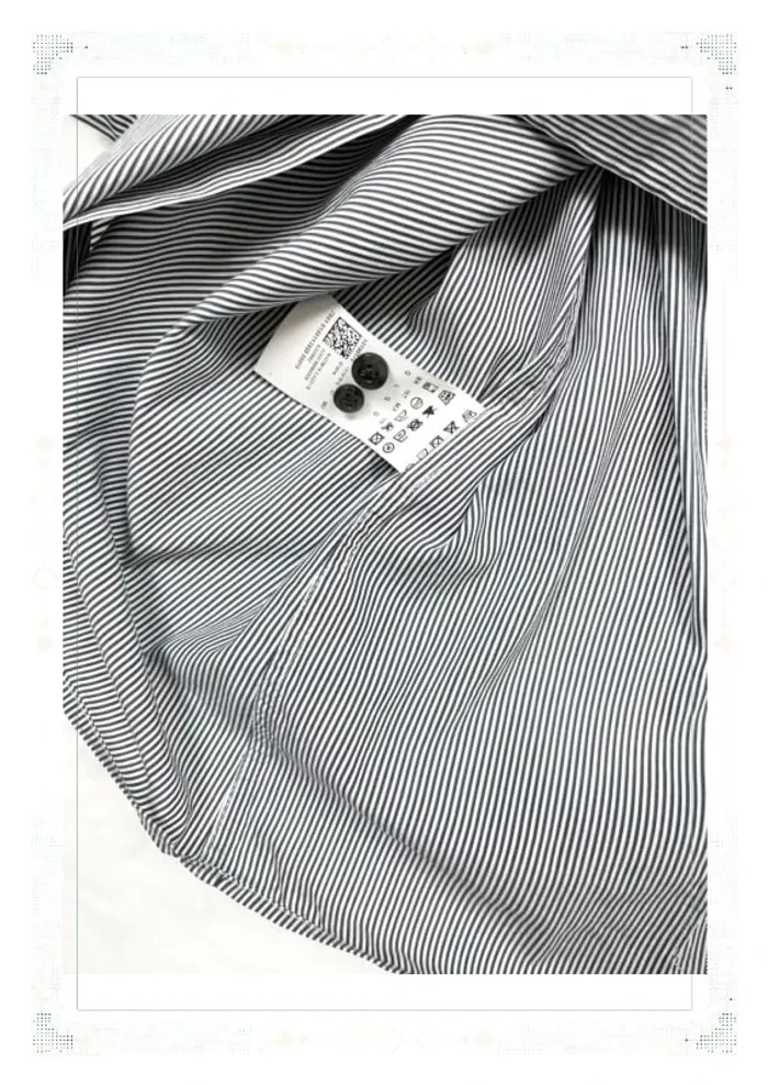 Hugo Boss chemise à rayures bleu et blanc coton homme L - photo numéro 8