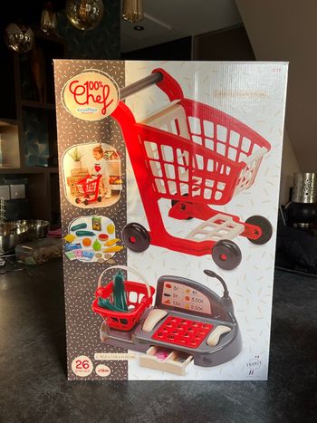 Dînette caisse enregistreuse caddie neuf scellé