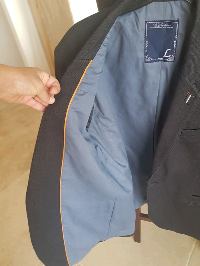 Veste de costume homme bleue marine - photo numéro 6