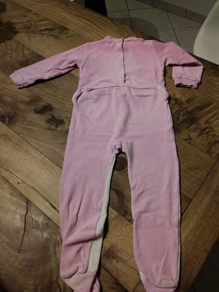 Grenouillère velours bien chaude bébé fille 18 mois - photo numéro 3