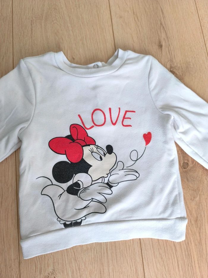 Pull / Sweat chaud doublé Orchestra Disney Minnie - Taille 18 mois - 81 cm - photo numéro 2