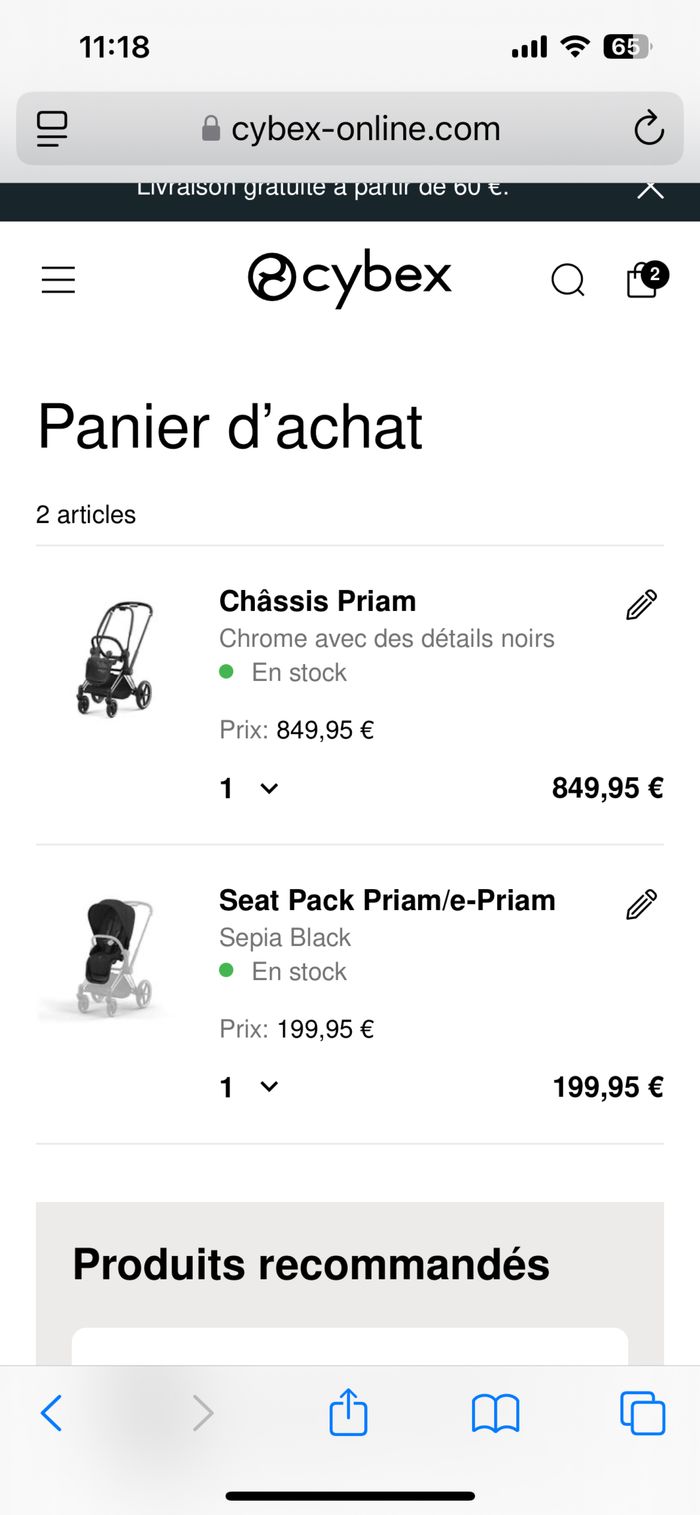 Poussette Cybex Priam 2023