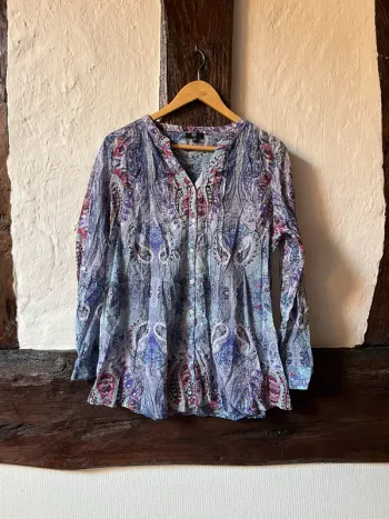 Chemise fluide imprimé cachemire RIU -taille 42 - Couleurs vives