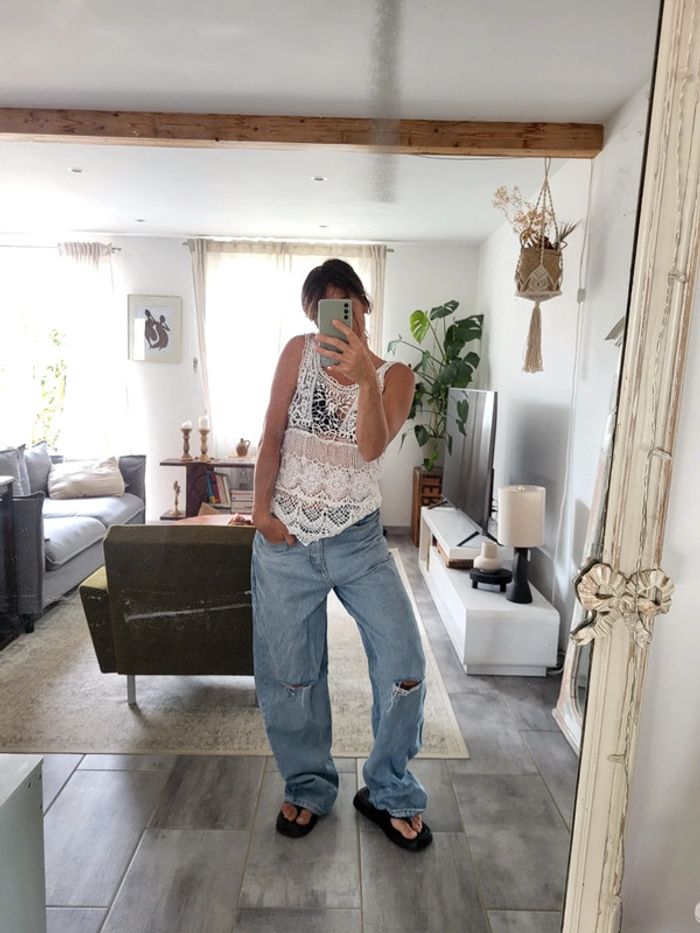 Debardeur dentelle Zara - photo numéro 4