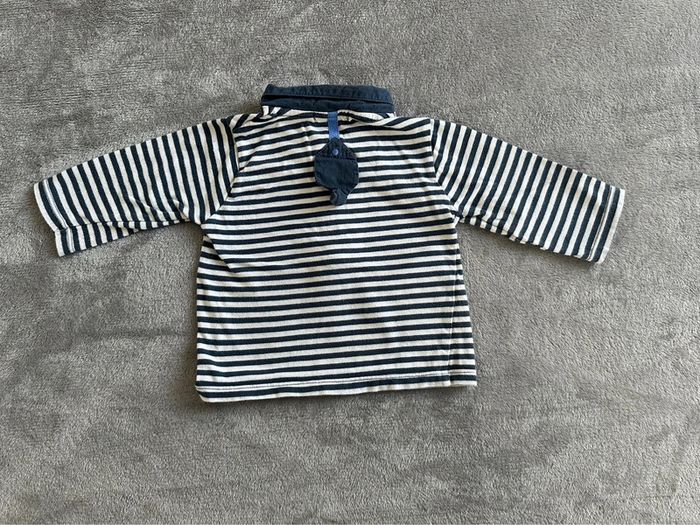 Polo à rayures - 6 mois - DPAM - photo numéro 4