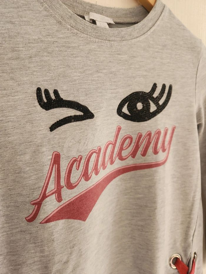 Sweat gris Girl Academy 10 ans - photo numéro 5