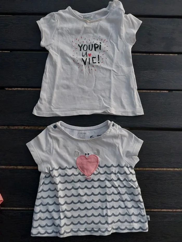 Lot 5 tee-shirts 6mois - photo numéro 5