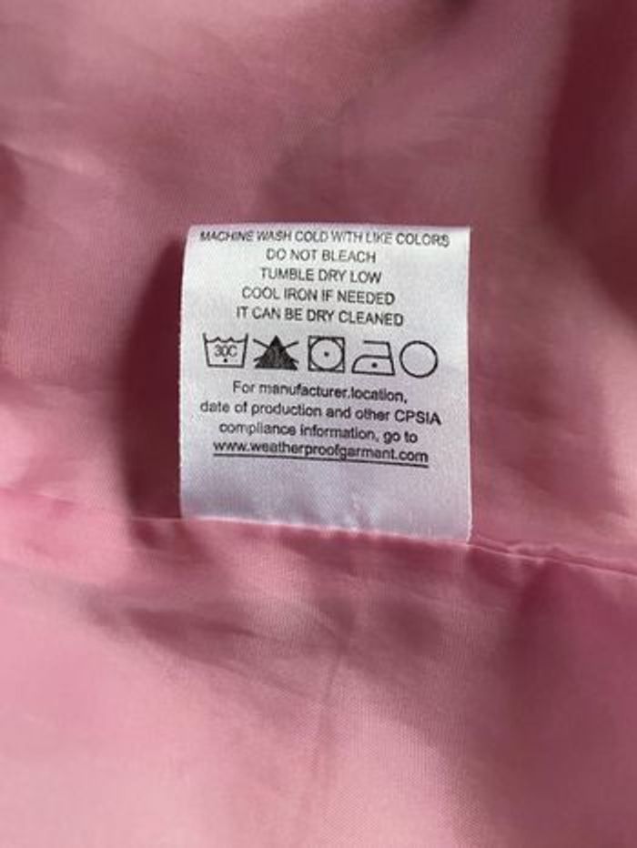 Manteau Veste imperméable matelassé rose 4 ans Weatherproof - photo numéro 8