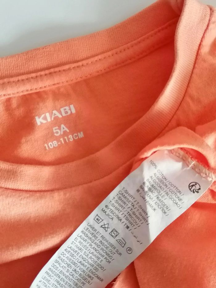 Tee-shirt abricot 5ans 108.113cm - photo numéro 2