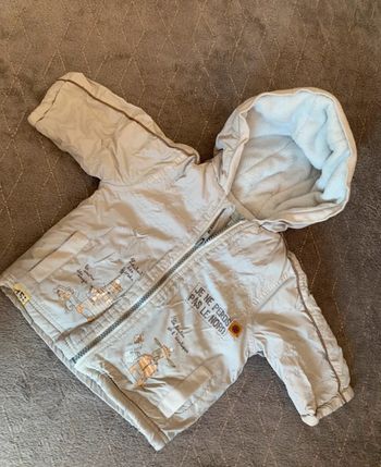 Veste grise garçon taille 3 mois
