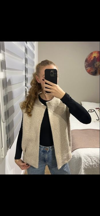 Gilet sans manches beige 