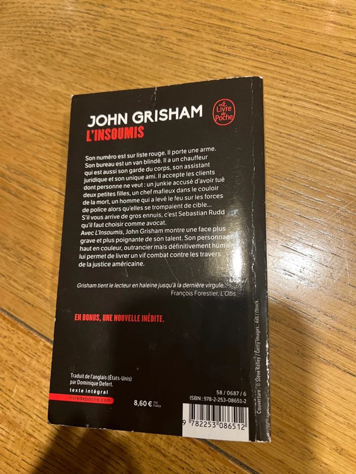 Livre john Grisham l’insoumis - photo numéro 2