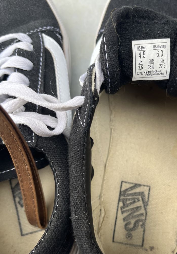 Basket Vans mixte 36 noires - photo numéro 6