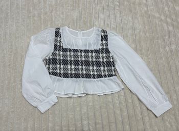 Blouse à carreaux