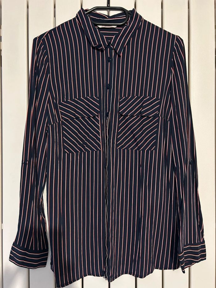 Chemise rayée Promod taille 38 état neuf