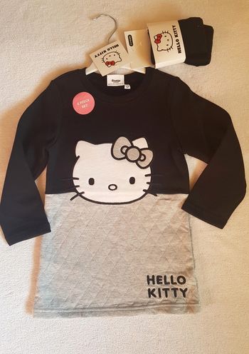 ensemble ans robe + collants Hello Kitty