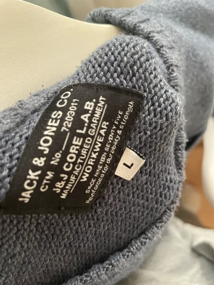 Pull Jack & Jones L bleu - photo numéro 3
