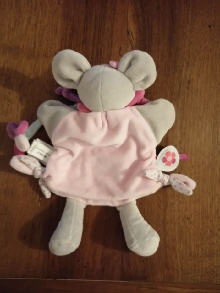 Peluche  marionnette doudou et compagnie Pearly souris - photo numéro 2