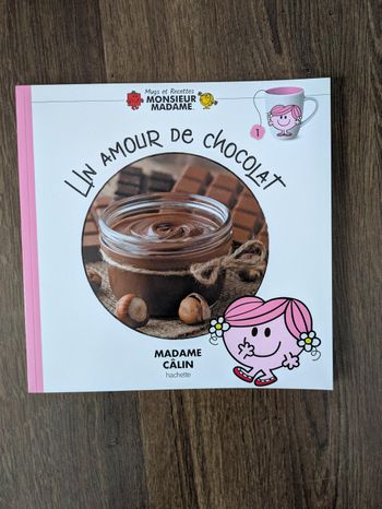Livre de recettes Un amour de Chocolat Monsieur Madame