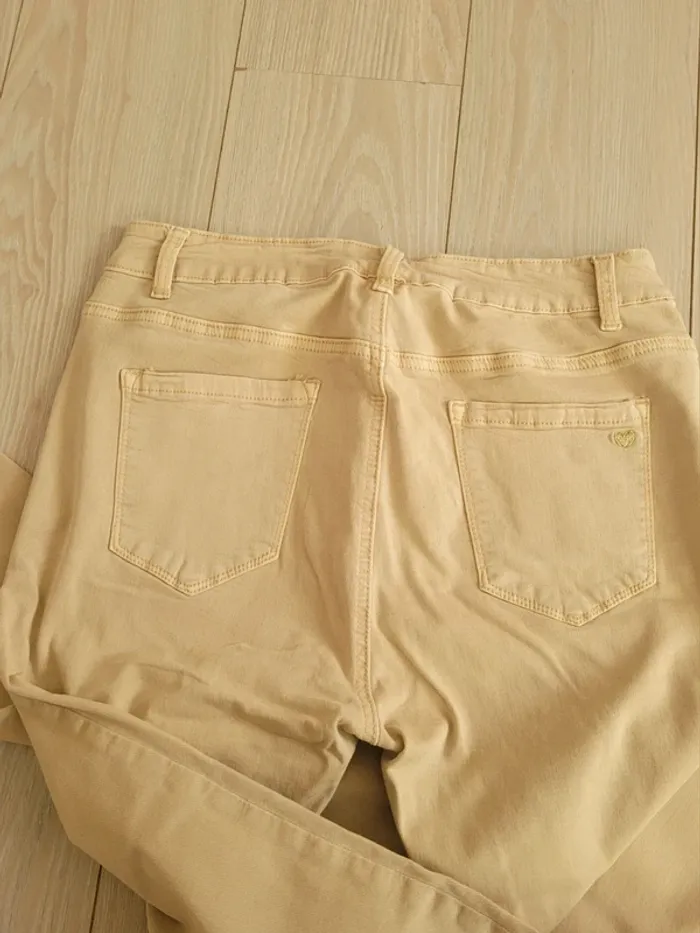 Pantalon beige Mère et fille Taille 42 - photo numéro 2