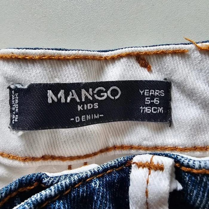 Jeans Mango kids 5/6 ans denim blanc - photo numéro 2
