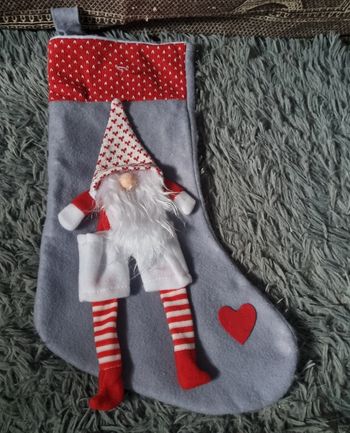 Chaussette de Noël avec gnome