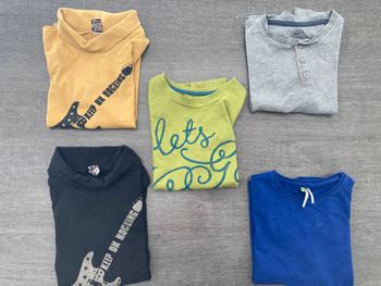 Lot 5 tshirts manches longues
