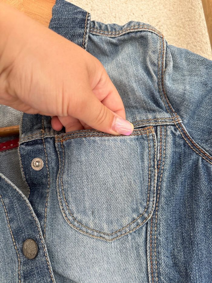 Veste en jean boutons pression - photo numéro 3