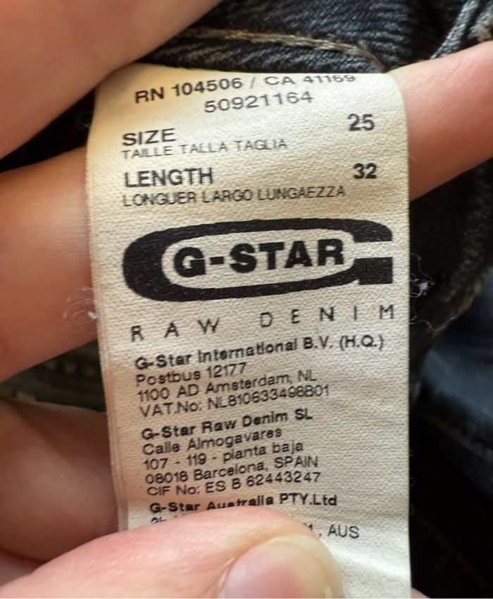Jean slim bleu marine G-star taille 36 S - photo numéro 4
