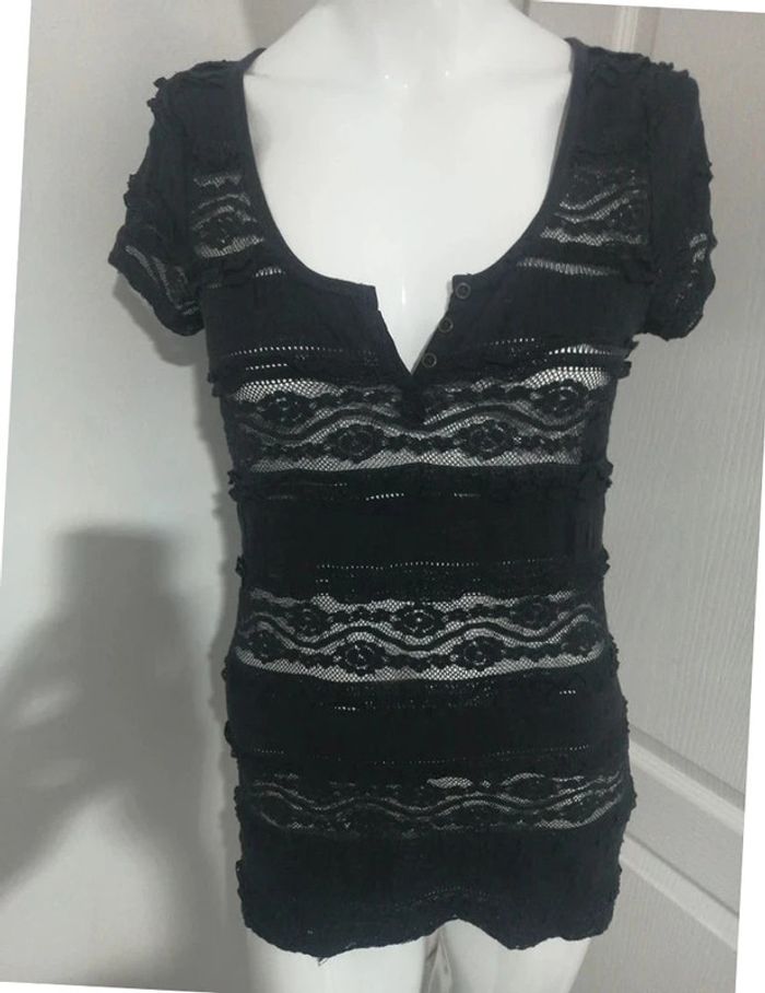 t-shirt H&m noir taille M