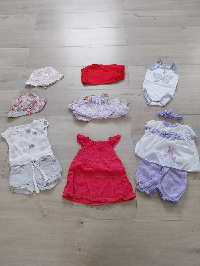Lot de vêtements été fille 6 mois (8 pièces)