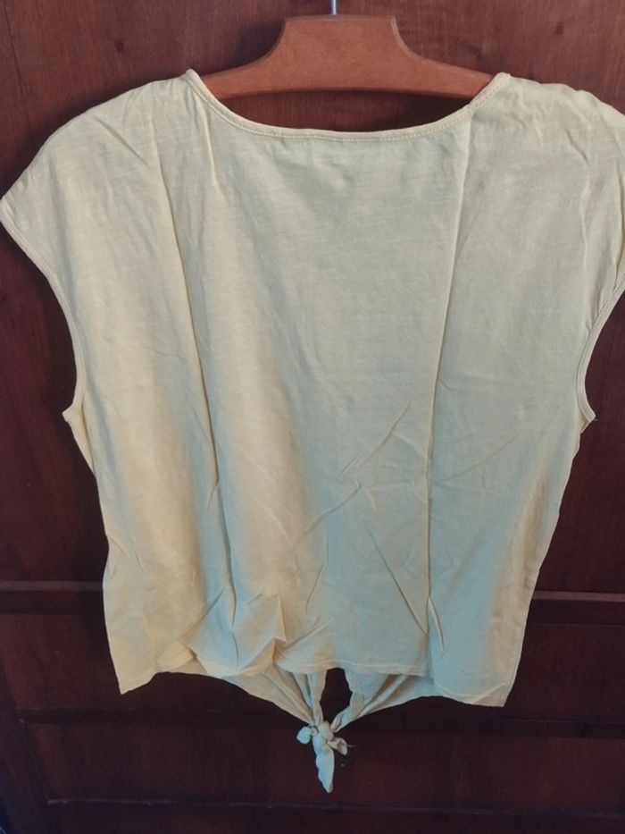 T-Shirt - MC - jaune - Taille 34 - Kiabi - photo numéro 3