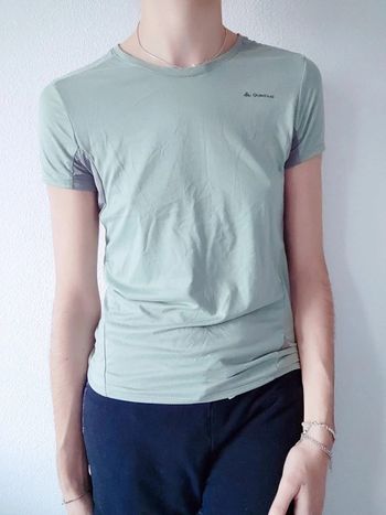 Tee-shirt sport vert pastel / Quechua - 36/S